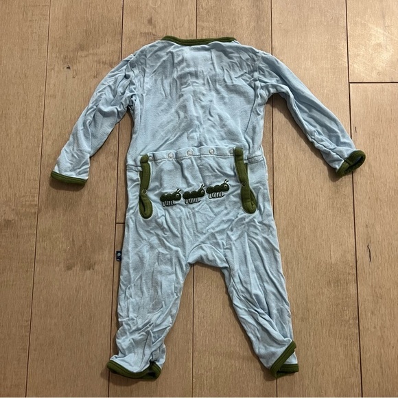 KicKee Pants Long Sleeve Sleeper Footie Pajama Bamboo - Picture 1 of 6